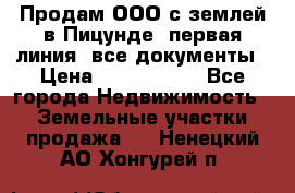 Продам ООО с землей в Пицунде, первая линия, все документы › Цена ­ 9 000 000 - Все города Недвижимость » Земельные участки продажа   . Ненецкий АО,Хонгурей п.